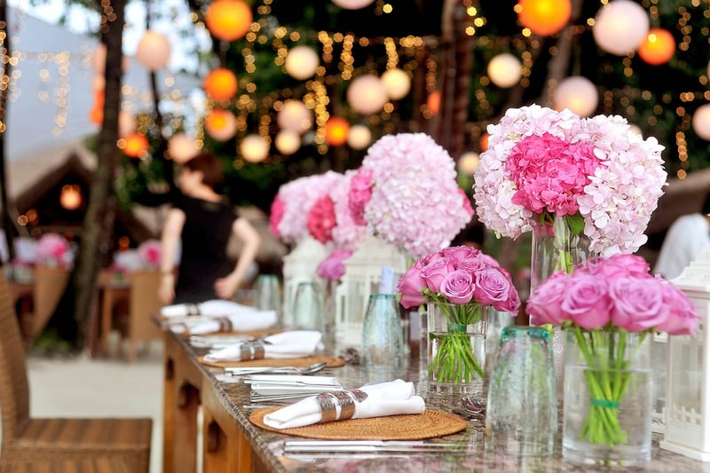 Wedding table decoration